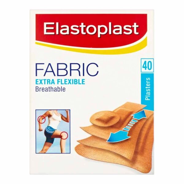 Elastoplast Fabric Plasters – 40 Plasters  -  Plasters