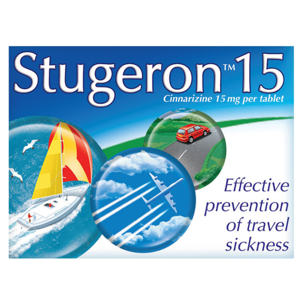 Stugeron 15mg Travel Sickness - Pack of 15