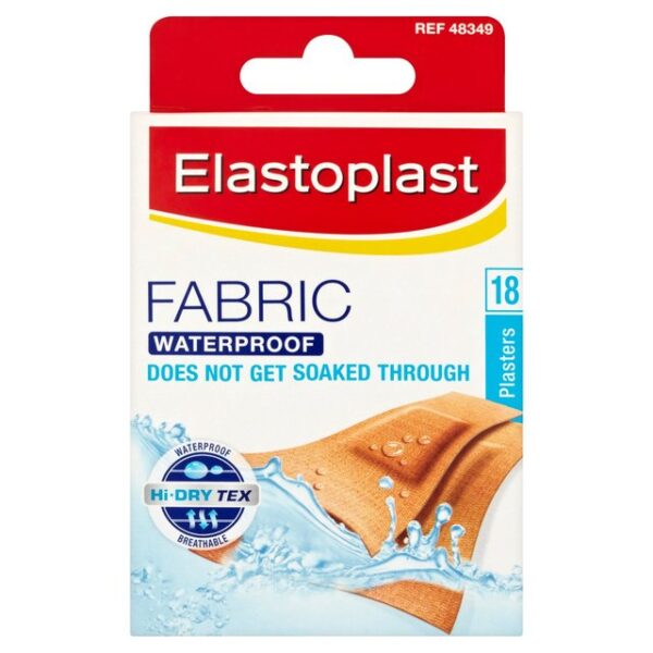 Elastoplast Fabric Washproof Plasters – 18 Plasters  -  Plasters