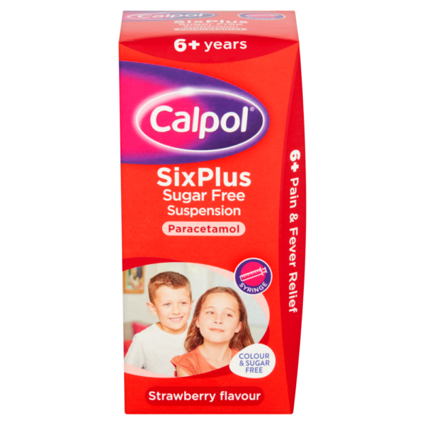 Calpol Six Plus Suspension Sugar Free – 80ml  -  Baby & Toddler