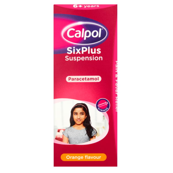 Calpol Six Plus Suspension – Orange Flavour – 200ml  -  Baby & Toddler
