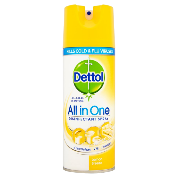 Dettol Disinfectant Spray Lemon Breeze – 400ml  -  Antibacterial & Disinfectant