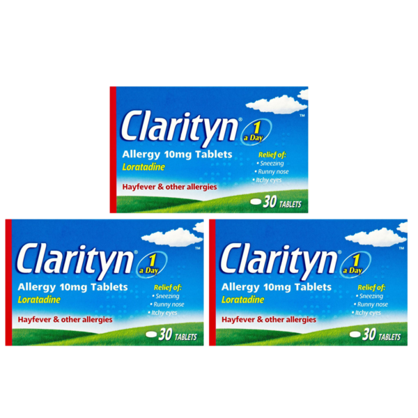 Clarityn Allergy 10mg Loratadine Tablets - 30 Tablets - 3 Pack