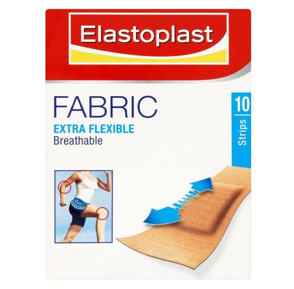 Elastoplast Flexible Fabric Plasters – 10 Strips  -  Plasters