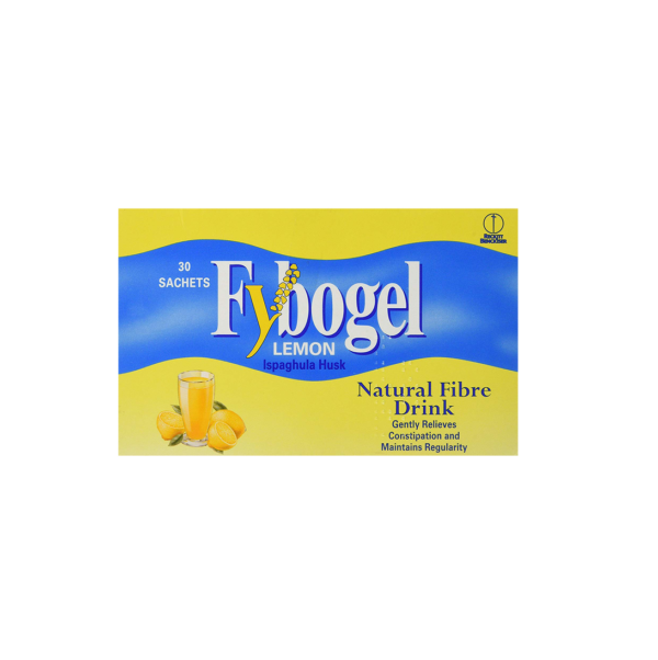 Fybogel Sachets Lemon – 30 Sachets (Case of 2)  -  Constipation