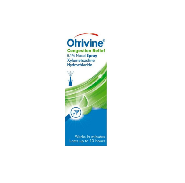 Otrivine Congestion Relief 0.1% Nasal Spray – 10ml  -  Decongestants