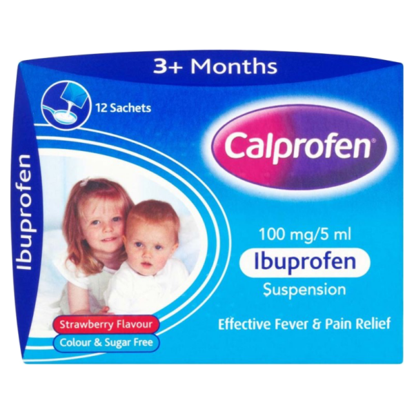 Calprofen Ibuprofen Suspension – 12 Sachets  -  Baby & Toddler