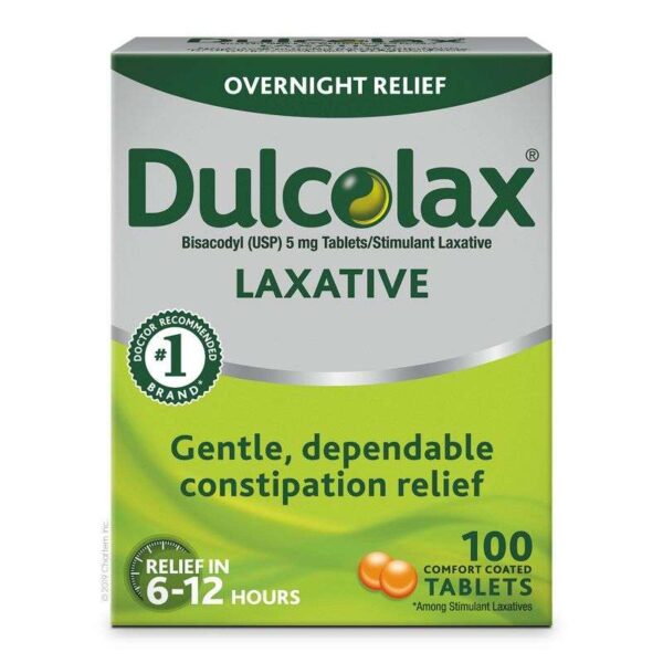 Dulcolax Tablets – 100 Tablets  -  Constipation