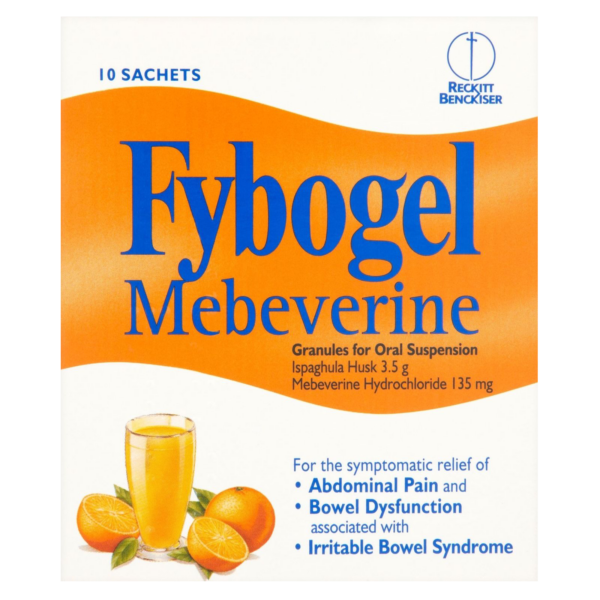 Fybogel Sachets Mebeverine – 10 Sachets  -  Constipation