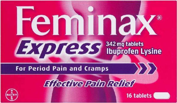 Feminax Express – 16 Tablets  -  Ibuprofen