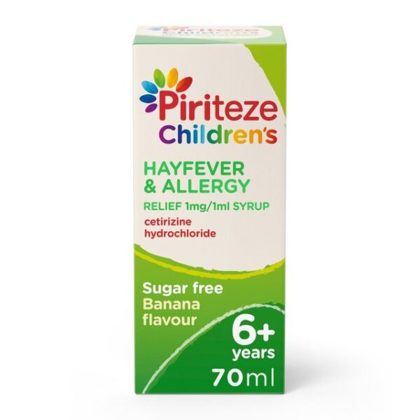 Piriteze Once A Day Allergy Syrup – 70ml  -  Hayfever & Allergy