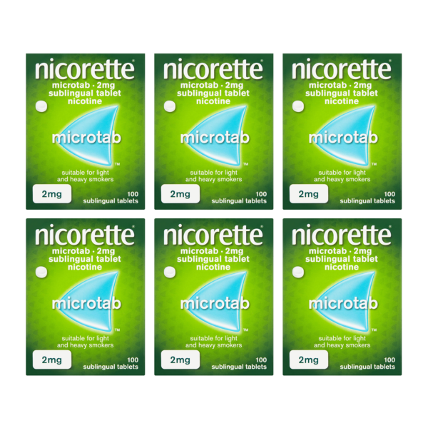 Nicorette Microtab 2mg – 600 Tablets  -  Lozenges