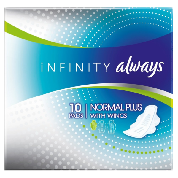 Always Infinity Normal Plus Pads With Wings – 12 Pads  -  Periods