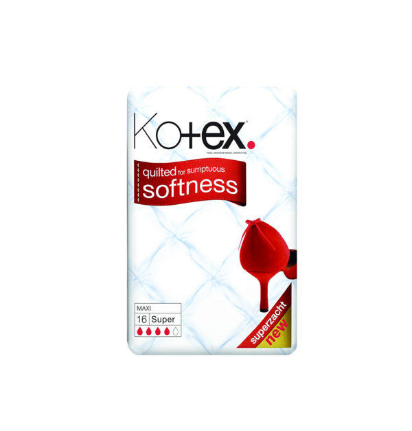 Kotex Maxi Super – 16 Towels  -  Periods