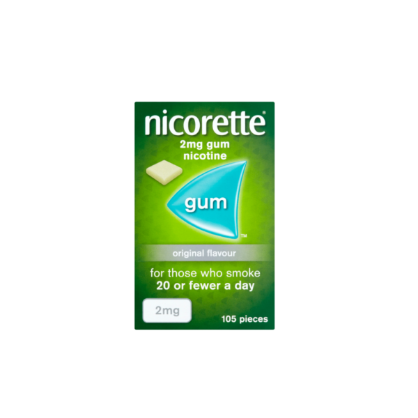 Nicorette Original Gum 2mg – 105 Pieces  -  Gum