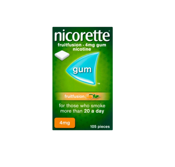 Nicorette Gum Fruitfusion 4mg – 105 Pieces  -  Gum