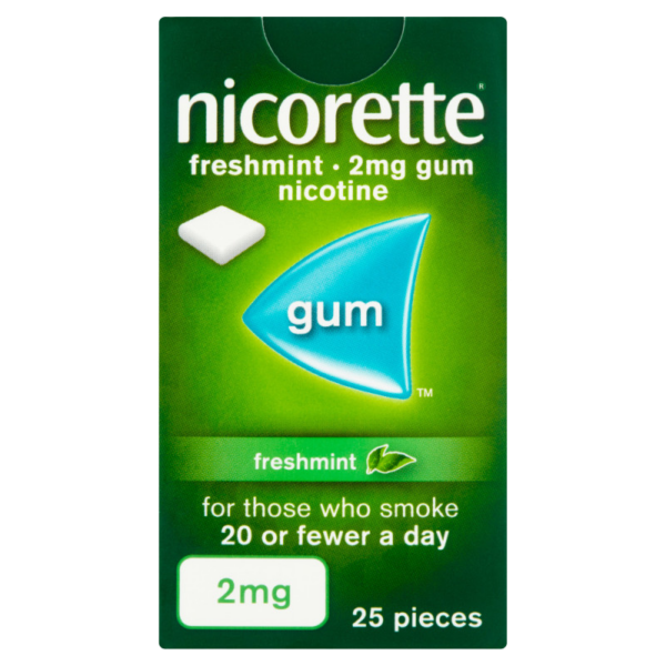 Nicorette 2mg Freshmint Gum – 30 Pieces  -  Gum