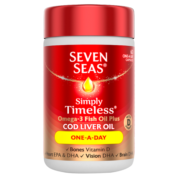 Seven Seas Cod Liver Oil One-a-Day – 60 Capsules  -  A-Z