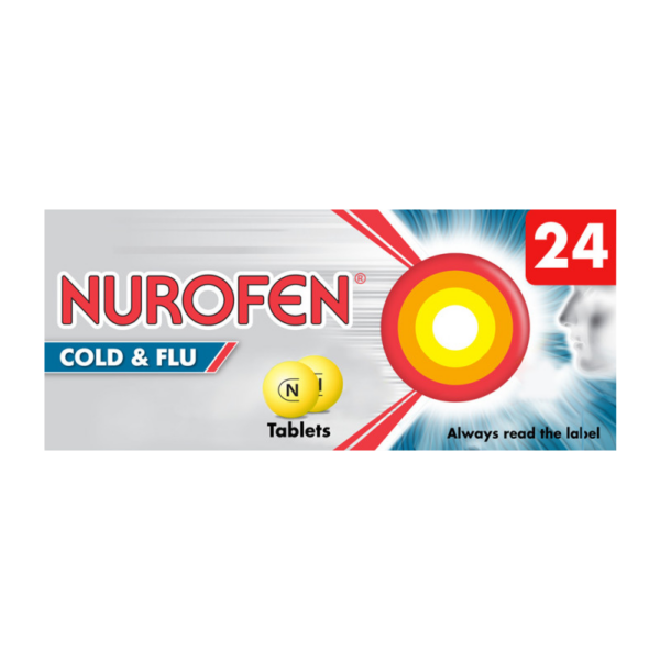 Nurofen Cold & Flu Non Drowsy 200mg/30mg - 24 Tablets