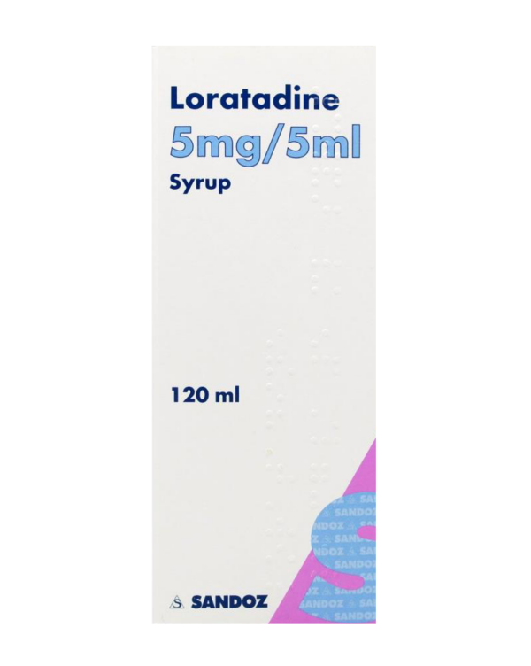 Loratadine 5mg/5ml Syrup – 100ml  -  Hayfever & Allergy