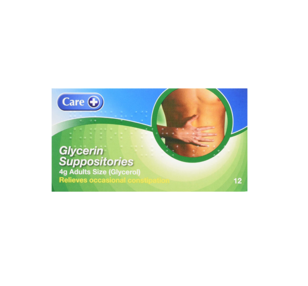 Glycerin (Glycerol) Suppositories Bp 2g Children – 12 Suppositories – Brand May Vary  -  Constipation