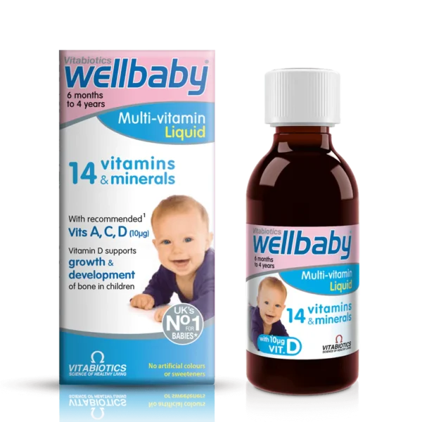 Vitabiotics Wellbaby Multi-Vitamin Liquid – 150 ml  -  A-Z