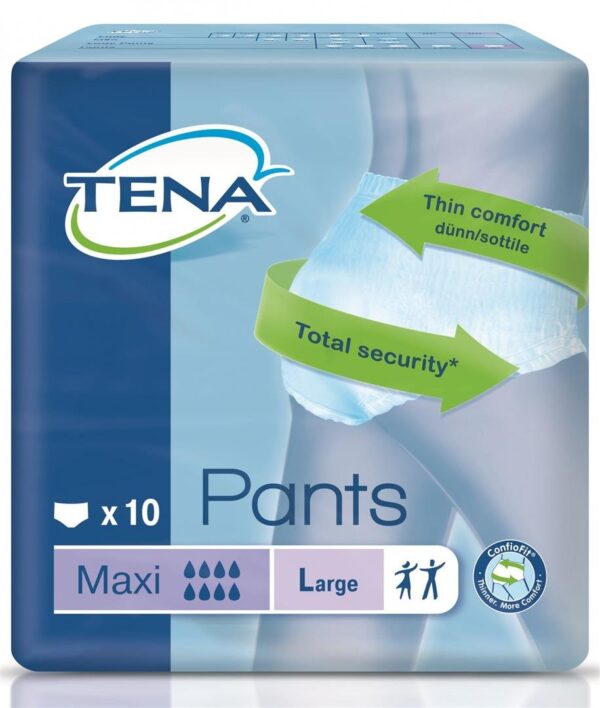 Tena Pants Maxi Large – 10 Pack  -  Female