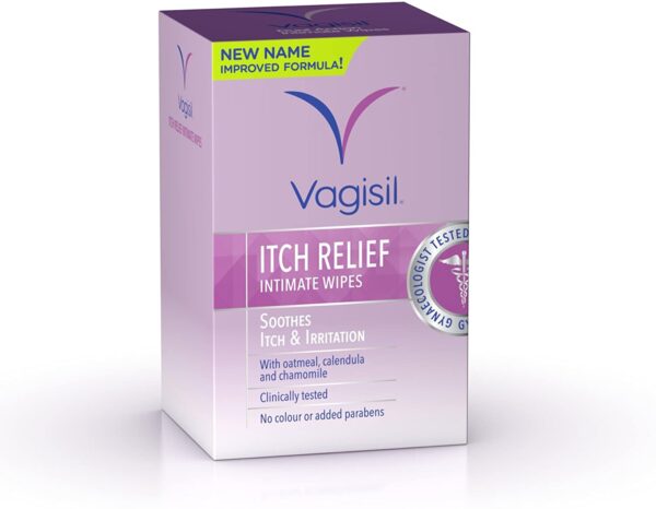 Vagisil Itch Relief Intimate - Pack of 12 Wipes