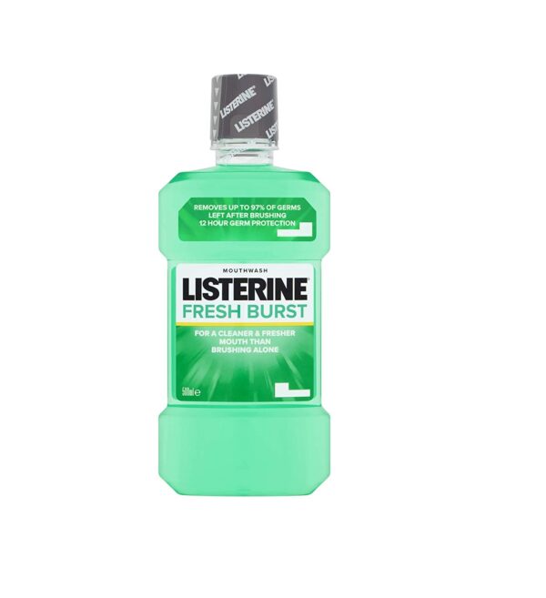 Listerine Fresh Burst Mouthwash – 500ml  -  Mouthwashes