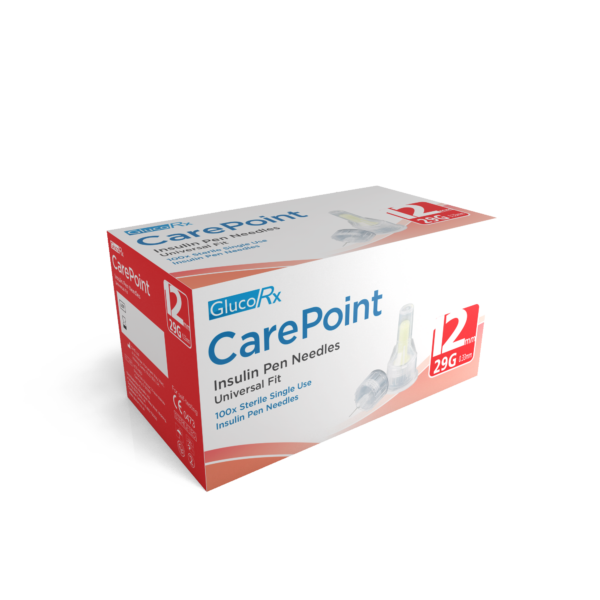Carepoint Pen Needles – 29g 12mm – Pack of 100  -  Diabetes Care
