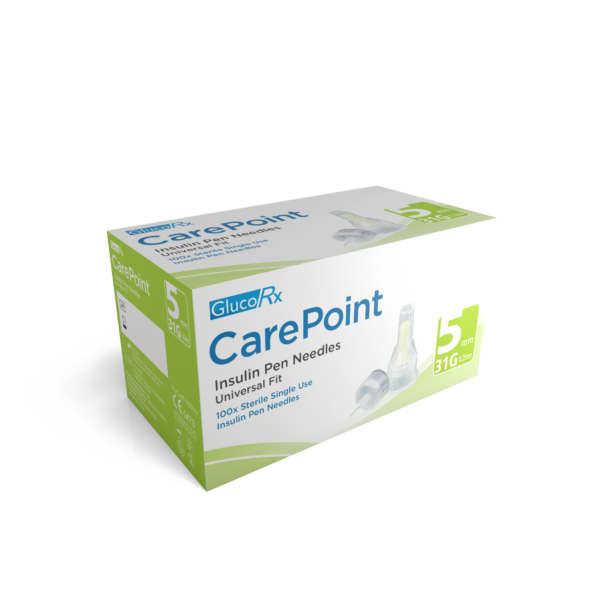 Carepoint Pen Needles – 31g 5mm – Pack of 100  -  Diabetes Care
