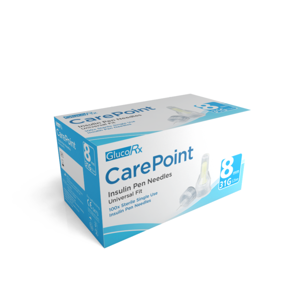 Carepoint Pen Needles – 31g 8mm – Pack of 100  -  Diabetes Care
