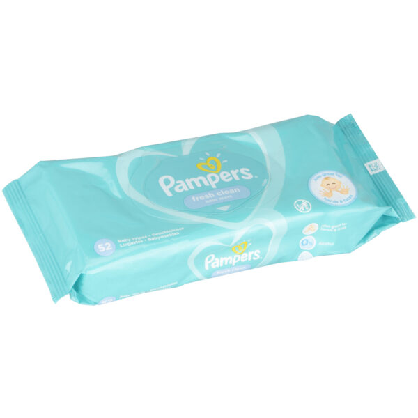 Pampers Fresh Clean Baby Wipes – 52 wipes  -  £1 Range