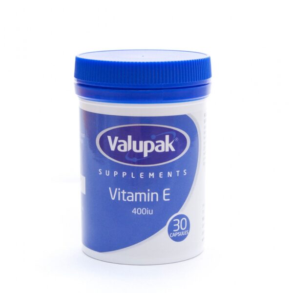 Valupak Vitamin E 400iu Capsules – Pack of 30  -  A-Z