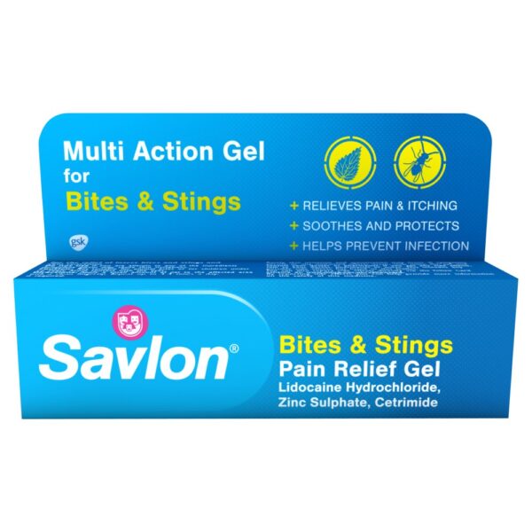 Savlon Bites & Stings Pain Relief Gel – 20g  -  Bites & Sting Relief