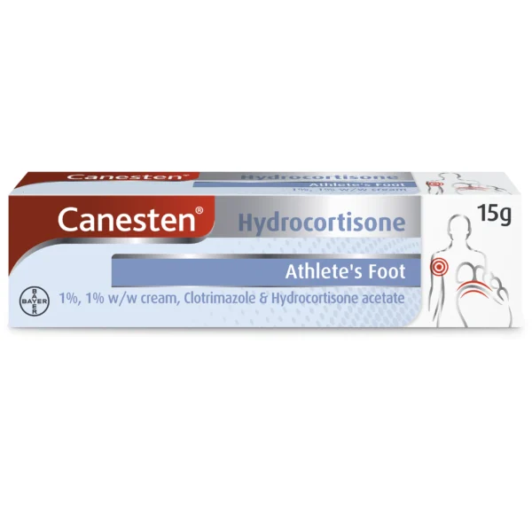 Canesten Hydrocortisone Cream – 15g  -  Athletes Foot