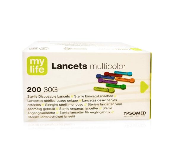 Mylife 30g Lancets Multicolour – 200 Lancets  -  Diabetes Care