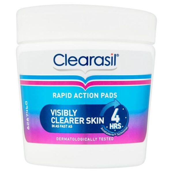 Clearasil Rapid Action Pads – Pack of 65  -  Acne