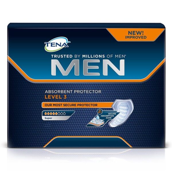 Tena For Men Absorbent Protector Level 3 – 8 Pack  -  Male