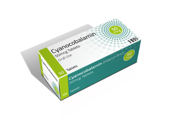 Cyanocobalamin 50mcg – Pack of 50  -  A-Z