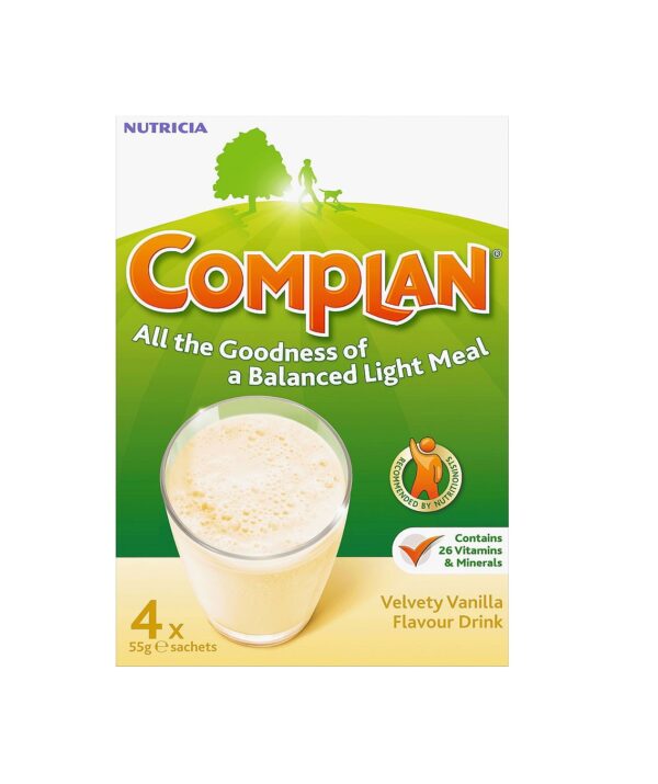 Complan Vanilla Nutritional Drink Sachets – 4 x 55g  -  Drinks & Shakes
