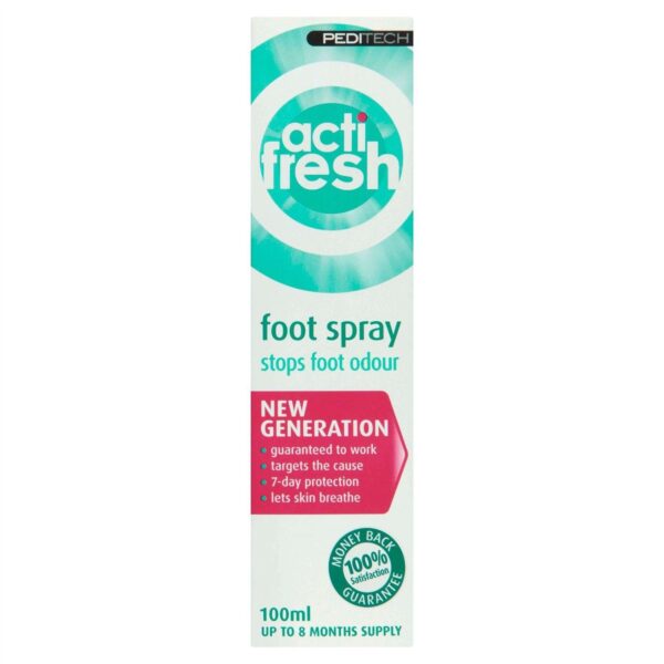 Peditech Actifresh Foot Odour Treatment – 100ml  -  Odour Control