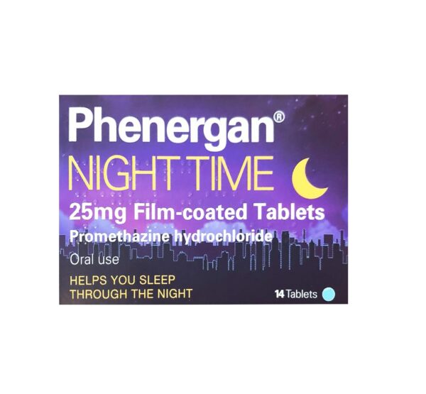 Phenergan Night Time 25mg (Promethazine) – 14 Tablets  -  Sleep Aids