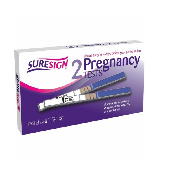 Suresign Pregnancy Tests – 2 Pack  -  Pregnancy Tests
