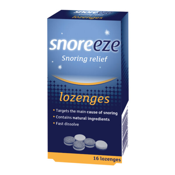 Snoreeze Dual Action Lozenges – 16 Pack  -  Snoring