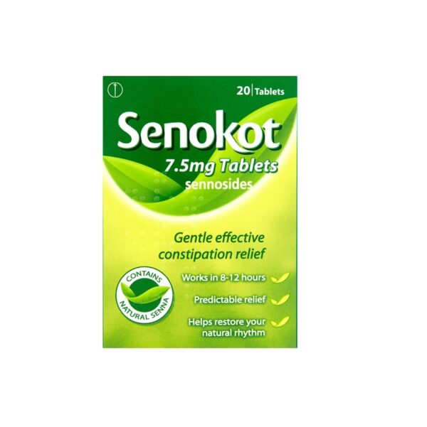 Senokot 7.5mg Adult – 20 Tablets  -  Constipation
