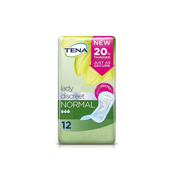 TENA Lady Normal Incontinence Pads – 12 pack  -  Female