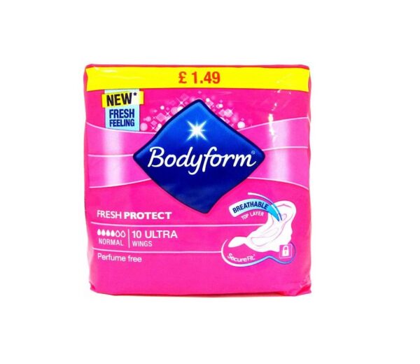 Bodyform Ultra Normal Wings – 10 Pack  -  Periods