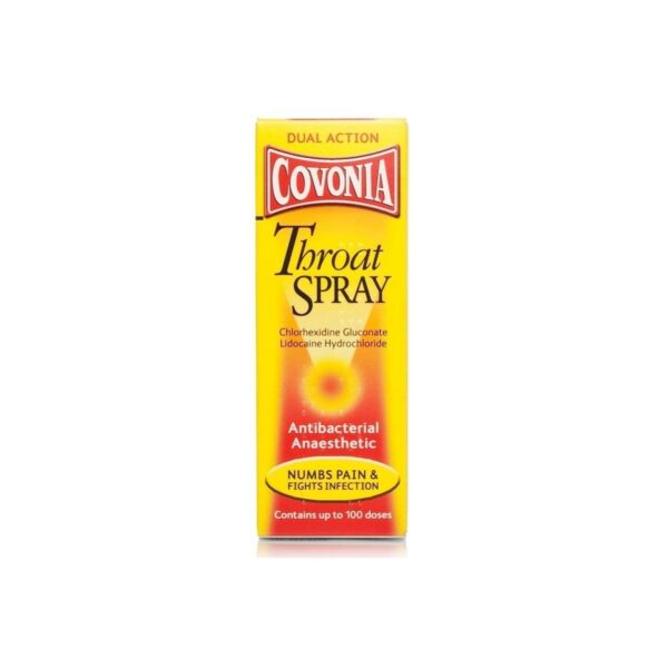 Covonia Dual Action Throat Spray – 30ml  -  Coughs, Colds & Flu