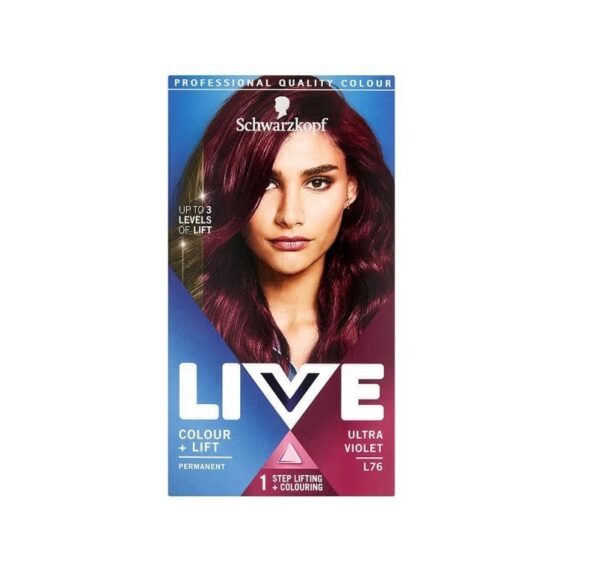 LIVE Colour & Lift Permanent Hair Dye L76 Ultra Violet